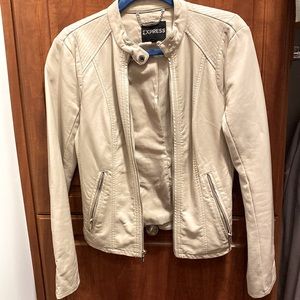 Express Tan Leather Jacket